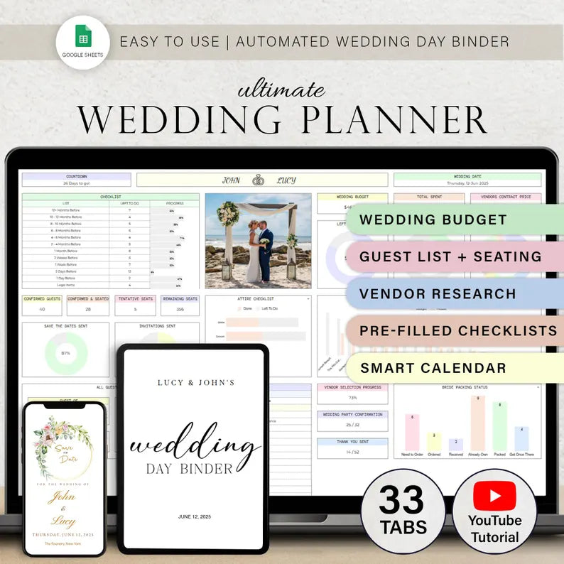 All-in-One Exclusive Digital Wedding Planner