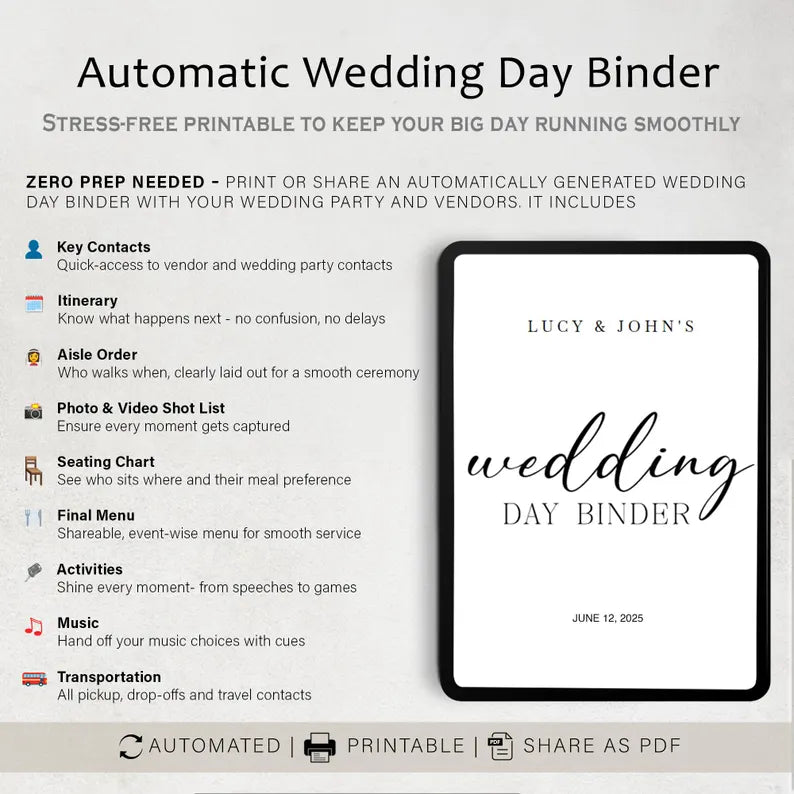 All-in-One Exclusive Digital Wedding Planner