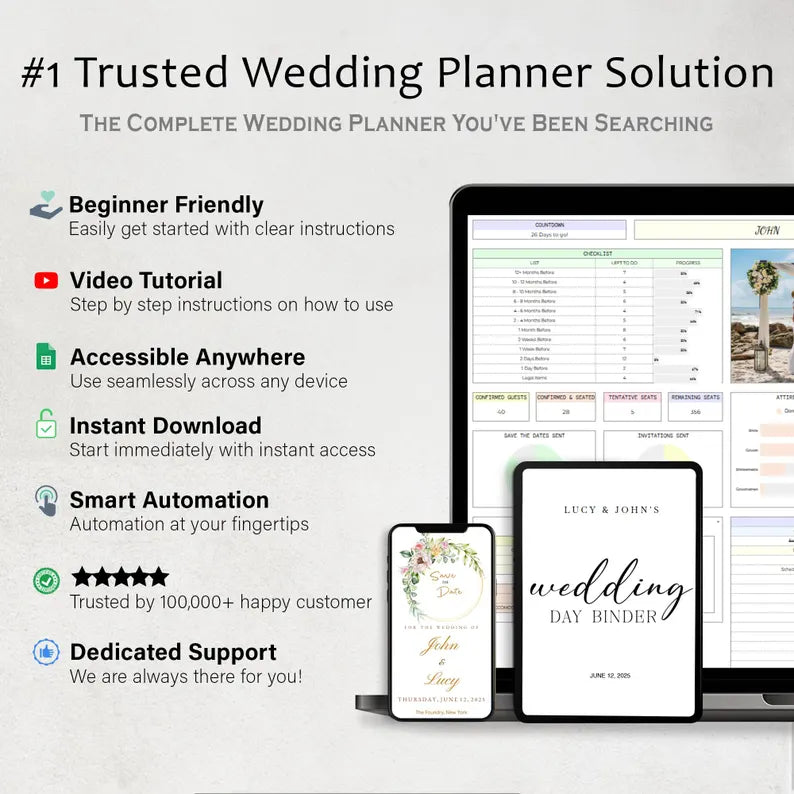 All-in-One Exclusive Digital Wedding Planner